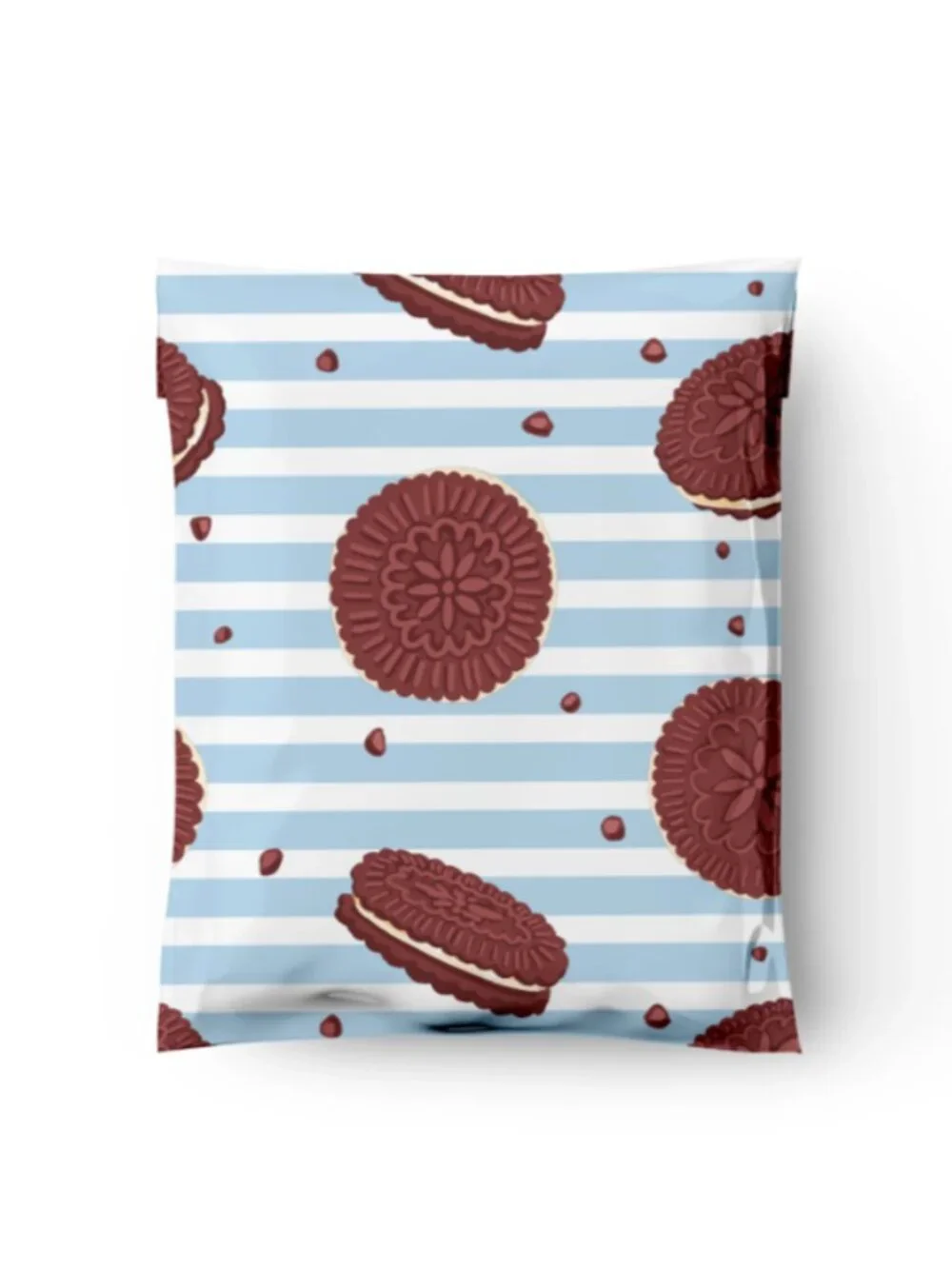 25 10x13 Poly Mailers Cookies Stripes Shipping Envelopes Self Seal Bags